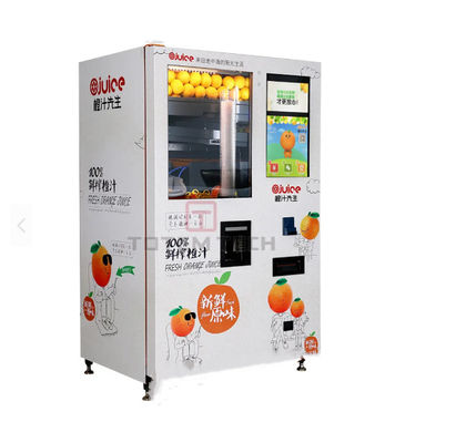 คุณภาพ  TA01 Orange Fresh Juice Vending Machine Automatic Cash Coin Card Payment โรงงาน
