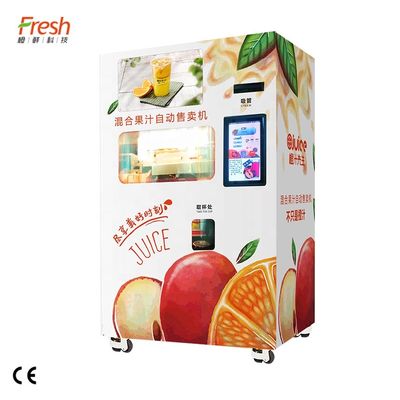เครื่องจำหน่ายน้ำส้มแอปเปิ้ลเชิงพาณิชย์อัตโนมัติ 220V สีที่กำหนดเอง