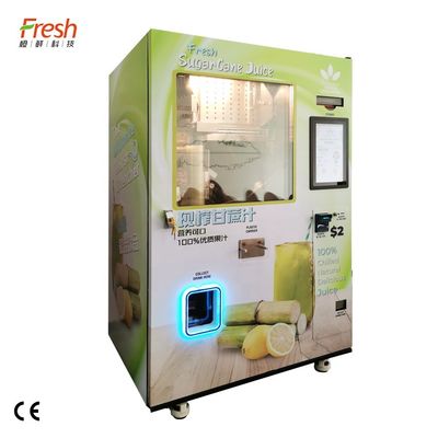 เครื่องจำหน่ายอ้อยสดแบบมัลติฟังก์ชั่น 220V เครื่องคั้นน้ำอ้อยเพื่อการพาณิชย์