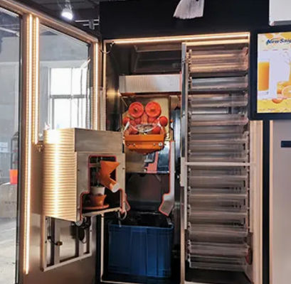 เครื่องจำหน่ายน้ำผลไม้เชิงพาณิชย์ 1000W เครื่องคั้นน้ำส้มคั้นสด