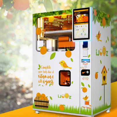 Extrusion Automatic Juice Vending Machine 680W เครื่องทำน้ำส้มสดไฟฟ้า