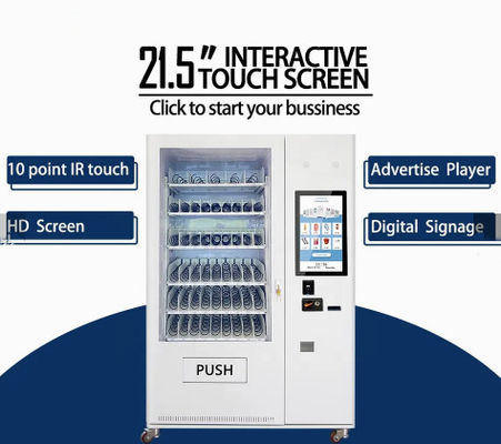 ตู้ขายน้ำผลไม้อัตโนมัติแบบบริการตนเอง AC220V 50Hz