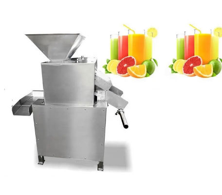 เครื่องคั้นน้ำส้มอุตสาหกรรมขนาดเล็ก 1.5KW เครื่องคั้นน้ำผลไม้มะนาวอัตโนมัติ