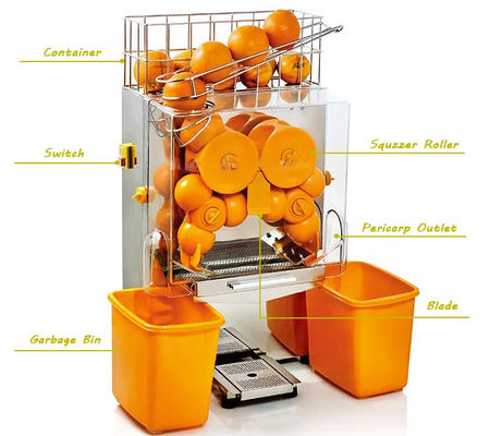 PLC เครื่องคั้นน้ำส้มคั้นสดมะนาวทับทิมสกัด 120W