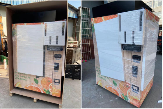 ตู้จำหน่ายน้ำผลไม้ขนาดกลาง 250W ในร่มไม่มีหลังคา