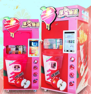 ตู้จำหน่ายเครื่องดื่มเย็นน้ำส้มแอปเปิ้ล 500W สำหรับร้านค้าซูเปอร์มาร์เก็ตห้างสรรพสินค้า