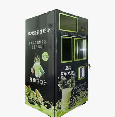 ตู้จำหน่ายผลไม้หยอดเหรียญ Bill Coin Operated Fresh Sugar Cane Machine