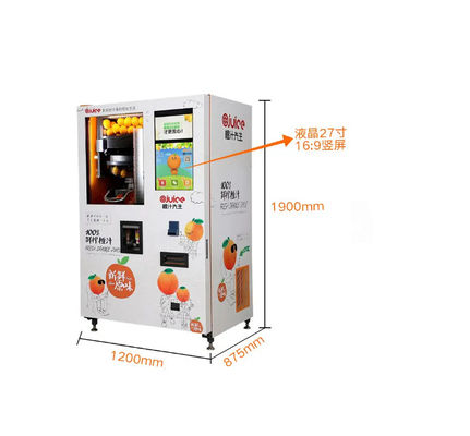 TA01 ตู้จำหน่ายน้ำส้มสดอัตโนมัติ ชำระด้วยบัตรเงินสดเหรียญ