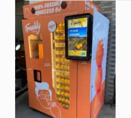 ตู้จำหน่ายน้ำผลไม้อัตโนมัติแบบบริการตนเอง Smart Fresh Juice Vending Machine