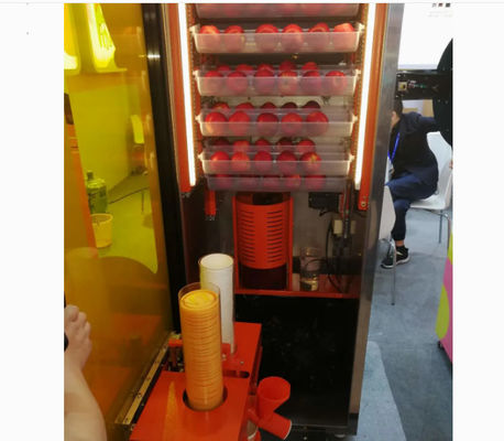 เครื่องคั้นน้ำส้มผลไม้ไฟฟ้า 800W จ่ายธนบัตรด้วยระบบทำความเย็น