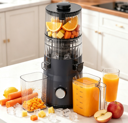 เครื่องสกัดน้ำผลไม้แบบบีบอัดแบบช้า Fresh Smart HJ103 ขนาดกะทัดรัด – ของขวัญที่สมบูรณ์แบบสำหรับคนรักสุขภาพ ด้วยช่องใส่กว้าง 135 มม., ระบบสกัดเย็น 200W และระบบทำความสะอาดตัวเอง