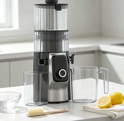 เครื่องสกัดน้ำผลไม้แบบบดช้า Fresh Smart HJ102C – เครื่องสกัดน้ำผลไม้ที่ให้คุณมีทางเลือกไม่สิ้นสุดด้วย 3 ระดับความเร็วที่ปรับได้ ช่องใส่กว้าง 135 มม. ระบบสกัดเย็น 200W และระบบทำความสะอาดตัวเอง