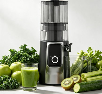 เครื่องสกัดน้ำผลไม้แบบบดช้า Fresh Smart HJ102C – เครื่องสกัดน้ำผลไม้ที่จะช่วยให้คุณค้นพบรสชาติแท้จริงอีกครั้ง ด้วย 3 ระดับความเร็วที่ปรับได้ ช่องใส่กว้าง 135 มม. ระบบสกัดเย็น 200W และระบบทำความสะอาดตัวเอง