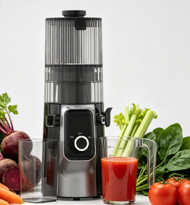 เครื่องสกัดน้ำผลไม้แบบบดช้า Fresh Smart HJ102C – ประสบการณ์การสกัดน้ำผลไม้ขั้นสุดด้วย 3 ระดับความเร็ว, ช่องใส่ผลไม้กว้าง 135 มม., ระบบสกัดเย็น 200W และระบบทำความสะอาดตัวเอง