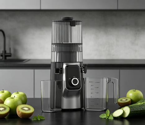 เครื่องสกัดน้ำผลไม้แบบบดช้า Fresh Smart HJ102C – เครื่องสกัดน้ำผลไม้ที่ให้คุณสกัดน้ำผลไม้ได้อย่างสมบูรณ์แบบทุกครั้ง ด้วย 3 ระดับความเร็ว, ช่องใส่ผลไม้กว้าง 135 มม., ระบบสกัดเย็น 200W และระบบทำความสะอาดตัวเอง