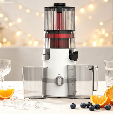 เครื่องสกัดน้ำผลไม้แบบบดช้า Fresh Smart HJ102B – เส้นทางง่ายๆ สู่โภชนาการที่ดีขึ้นสำหรับครอบครัว ด้วยช่องใส่ 135 มม., ระบบสกัดเย็น 200W, ระบบทำความสะอาดตัวเอง และระบบล็อขนิรภัย