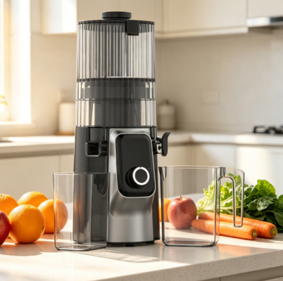 ขายปลีก Friendly Wide Feed Juicer HJ102C เครื่องบดอาหารที่ปลอดภัย