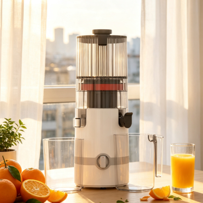 เครื่องสกัดน้ำผลไม้ถนอมสารอาหาร Fresh Smart HJ102B — เครื่องสกัดแบบบดความเร็วต่ำ พร้อมช่องใส่ผลไม้ขนาด 135 มม.