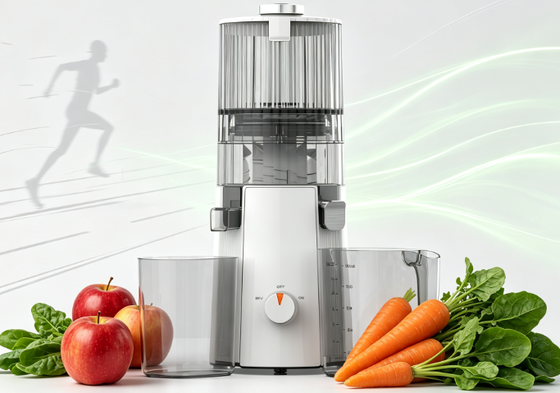 HJ102A Smart Slow Juicer with Reverse Function การออกแบบป้องกันการบด ผังการทํางาน 116 ° ส่วนที่ปลอดภัยของเครื่องล้างจาน